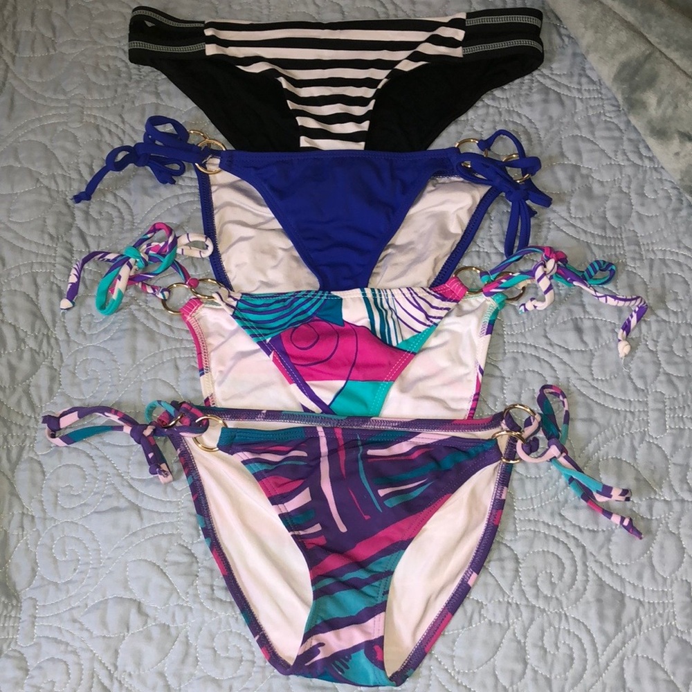 Voda Swim side tie bikini bottoms size small